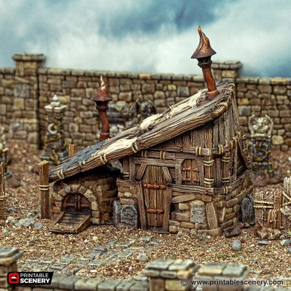 Tabletop Terrain Building Grave Diggers Hut