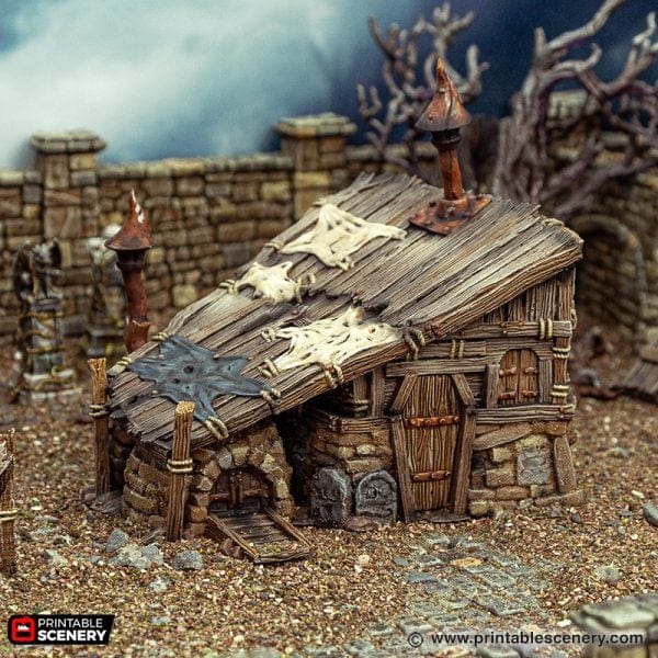 Tabletop Terrain Building Grave Diggers Hut