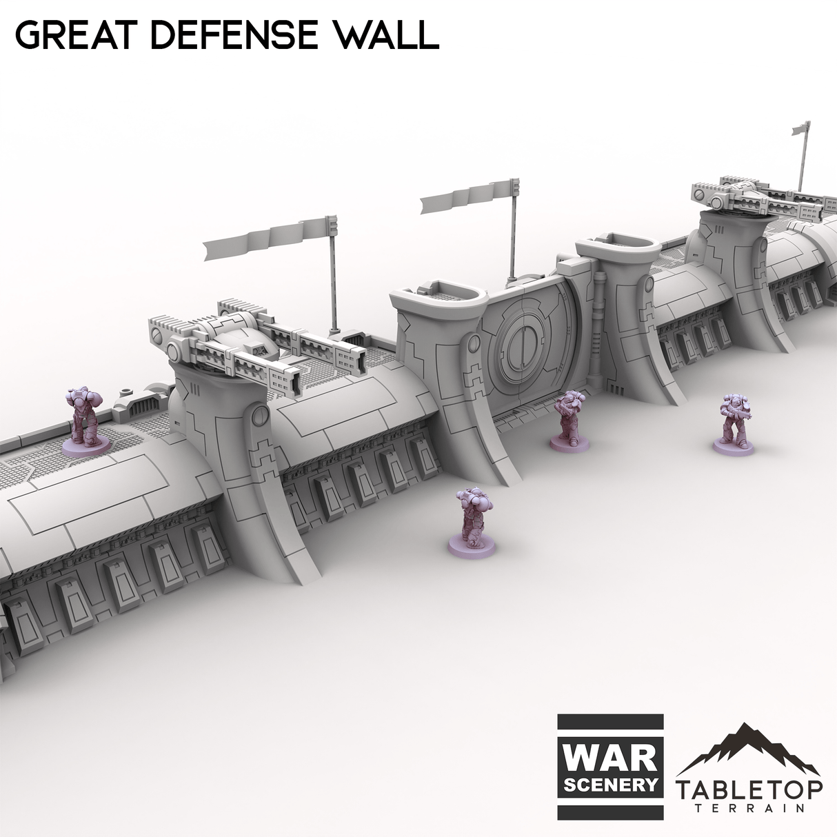 Tabletop Terrain Building Great Defense Wall