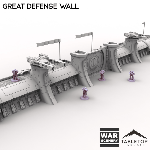 Tabletop Terrain Building Great Defense Wall