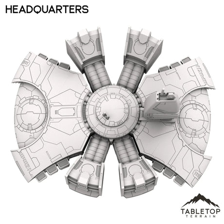 Tabletop Terrain Building Greater Good Headquarters