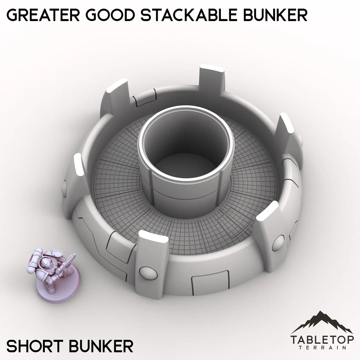Tabletop Terrain Building Greater Good Stackable Bunker