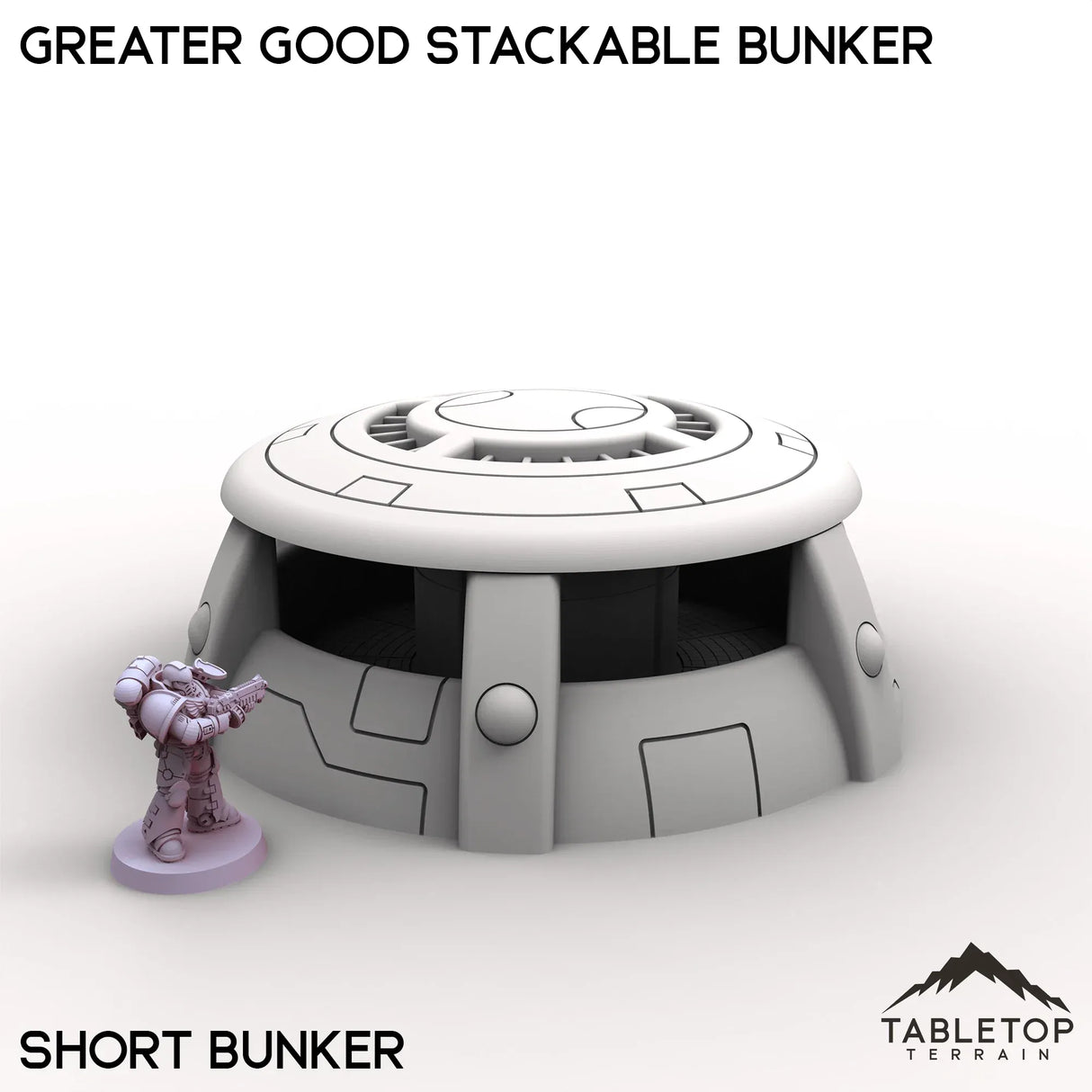 Tabletop Terrain Building Greater Good Stackable Bunker