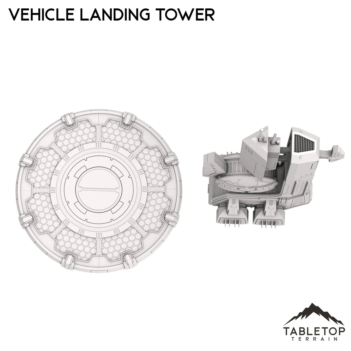 Tabletop Terrain Building Greater Good Vehicle Landing Tower