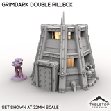 Tabletop Terrain Building Grimdark Double Pillbox