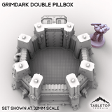 Tabletop Terrain Building Grimdark Double Pillbox