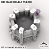 Tabletop Terrain Building Grimdark Double Pillbox