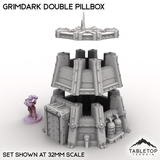 Tabletop Terrain Building Grimdark Double Pillbox