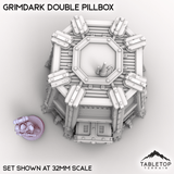 Tabletop Terrain Building Grimdark Double Pillbox