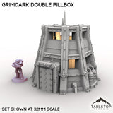 Tabletop Terrain Building Grimdark Double Pillbox