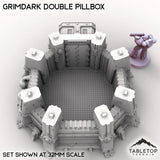 Tabletop Terrain Building Grimdark Double Pillbox