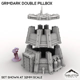 Tabletop Terrain Building Grimdark Double Pillbox