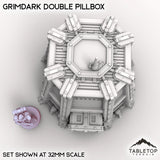 Tabletop Terrain Building Grimdark Double Pillbox