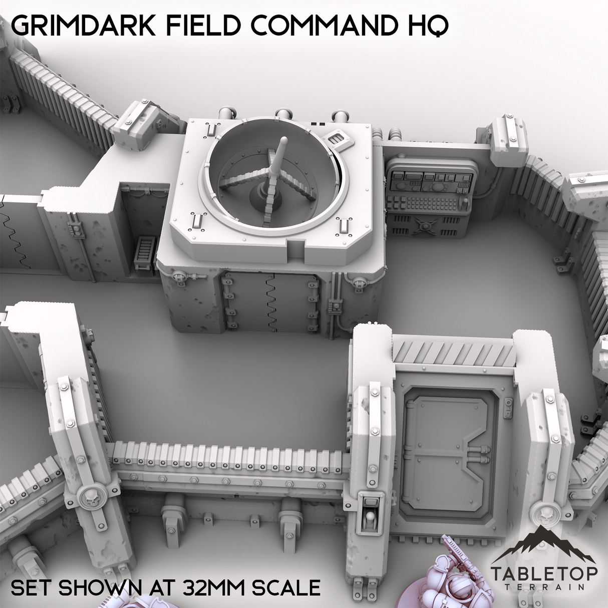 Tabletop Terrain Building Grimdark Field Command HQ