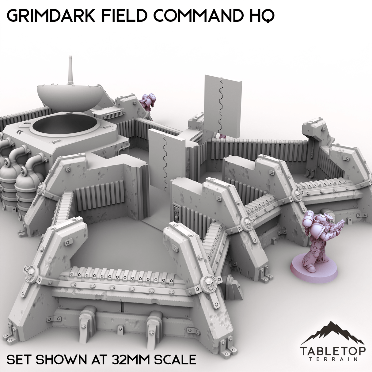 Tabletop Terrain Building Grimdark Field Command HQ