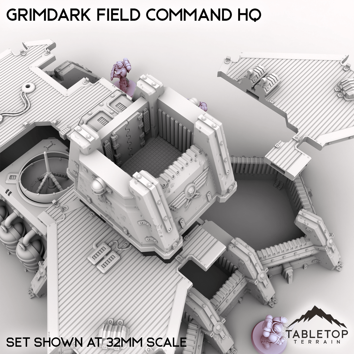 Tabletop Terrain Building Grimdark Field Command HQ