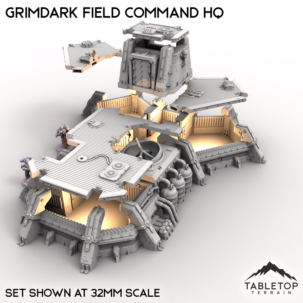 Tabletop Terrain Building Grimdark Field Command HQ