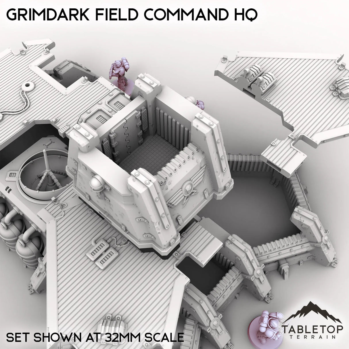 Tabletop Terrain Building Grimdark Field Command HQ