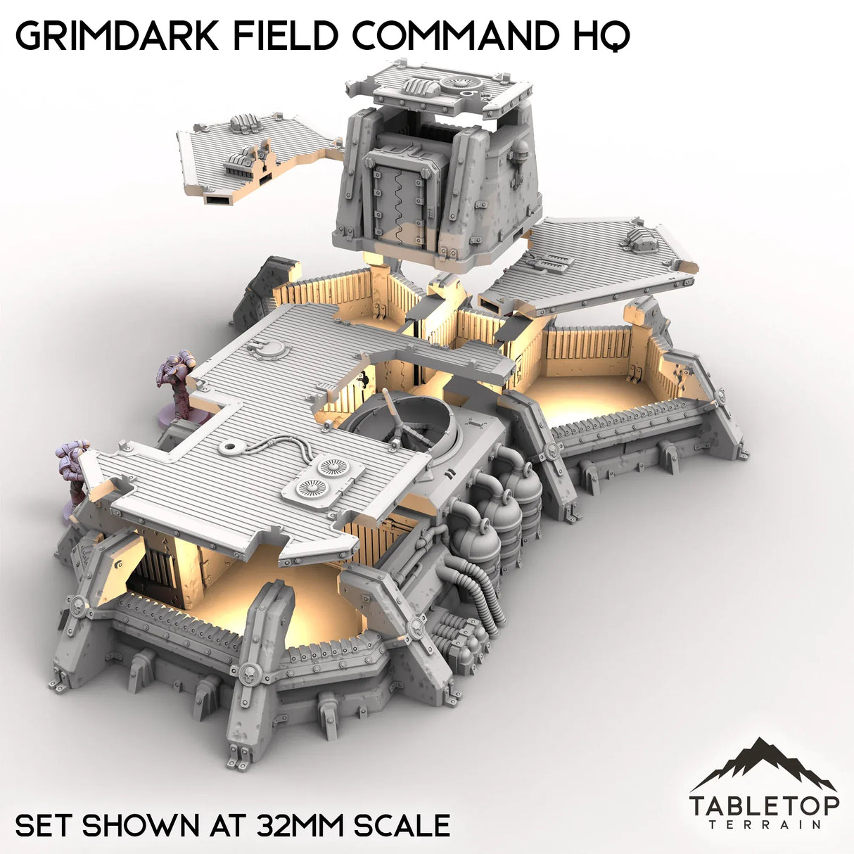 Tabletop Terrain Building Grimdark Field Command HQ