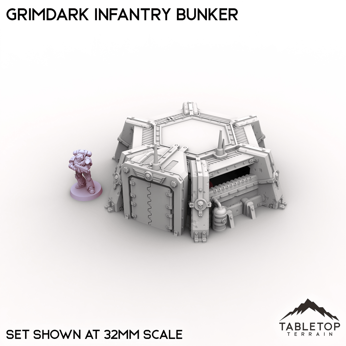 Tabletop Terrain Building Grimdark Infantry Bunker