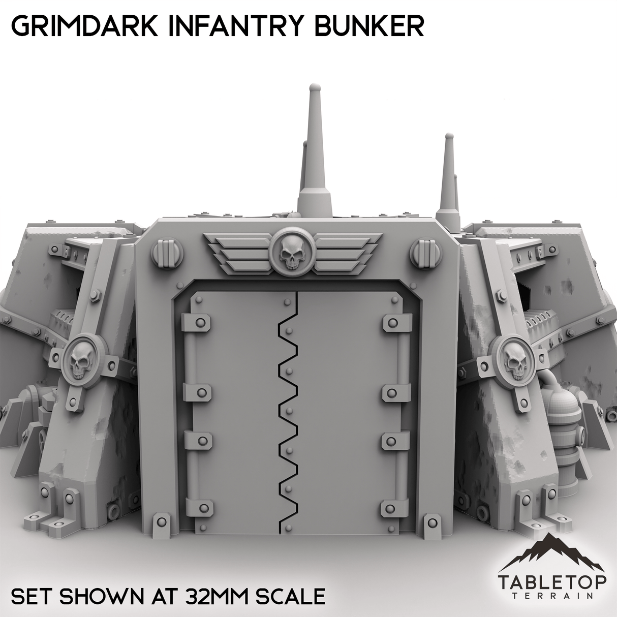 Tabletop Terrain Building Grimdark Infantry Bunker