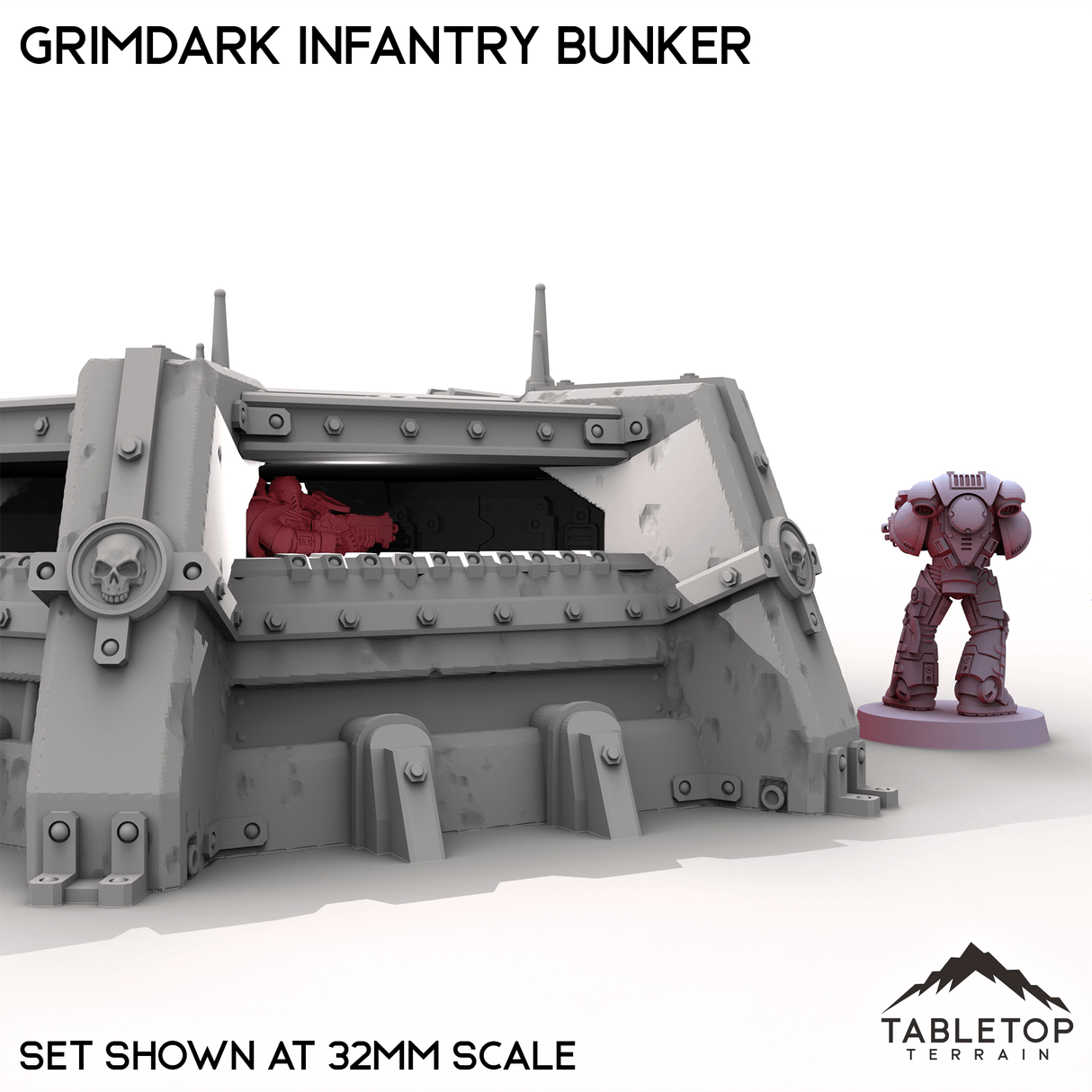 Tabletop Terrain Building Grimdark Infantry Bunker