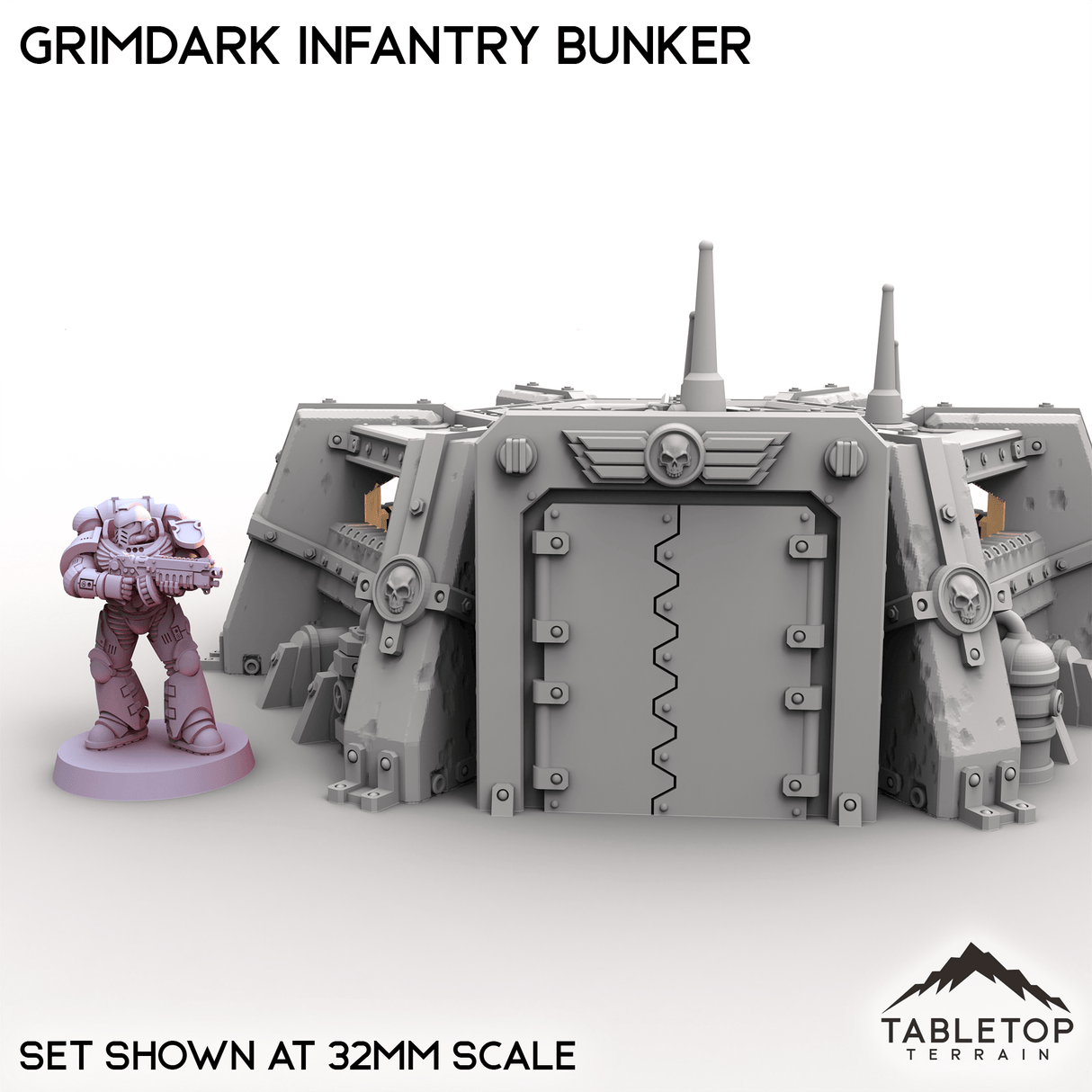 Tabletop Terrain Building Grimdark Infantry Bunker
