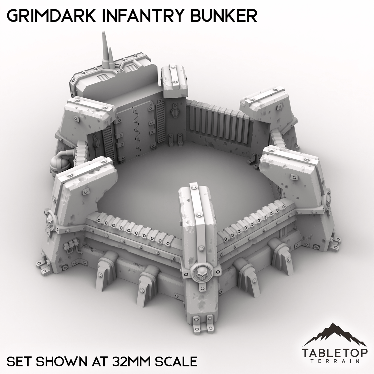 Tabletop Terrain Building Grimdark Infantry Bunker