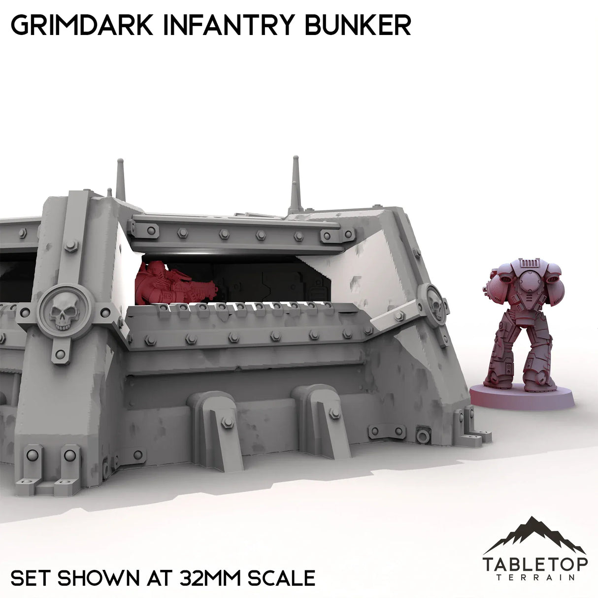 Tabletop Terrain Building Grimdark Infantry Bunker