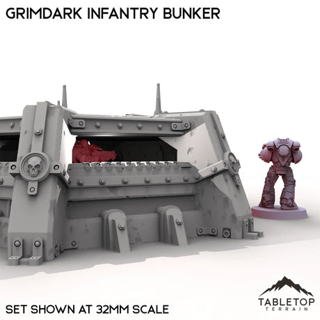 Tabletop Terrain Building Grimdark Infantry Bunker