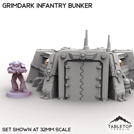 Tabletop Terrain Building Grimdark Infantry Bunker