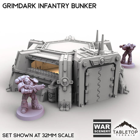 Tabletop Terrain Building Grimdark Infantry Bunker