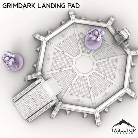 Tabletop Terrain Building Grimdark Landing Pad