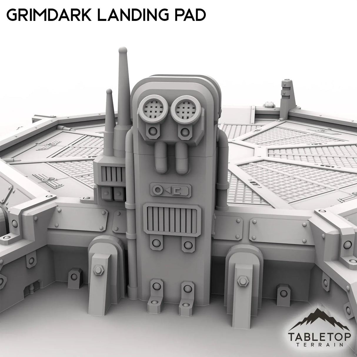 Tabletop Terrain Building Grimdark Landing Pad
