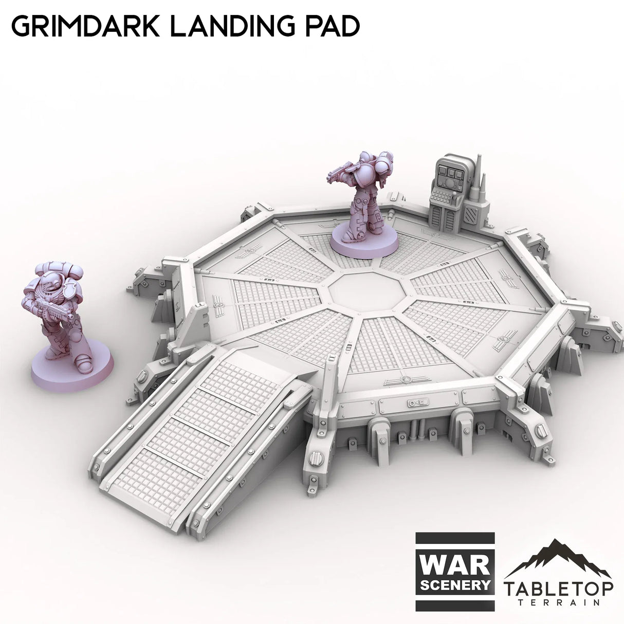 Tabletop Terrain Building Grimdark Landing Pad