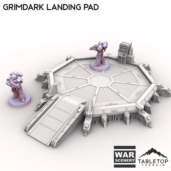 Tabletop Terrain Building Grimdark Landing Pad