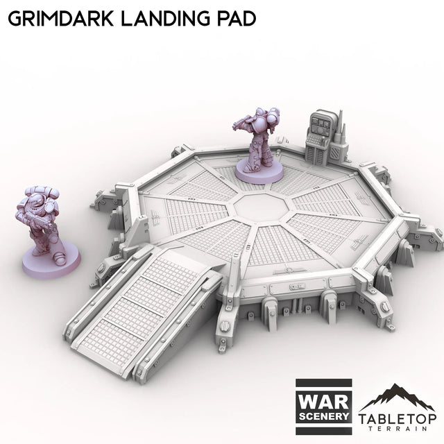 Tabletop Terrain Building Grimdark Landing Pad