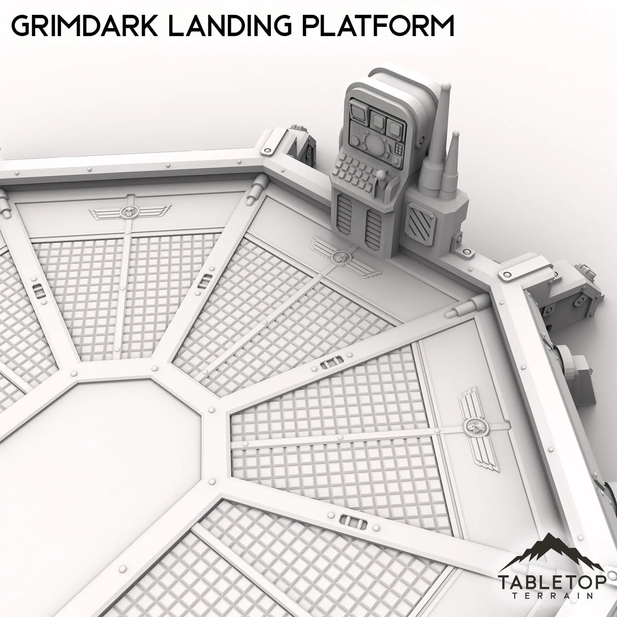 Tabletop Terrain Building Grimdark Landing Platform
