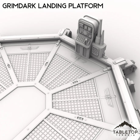 Tabletop Terrain Building Grimdark Landing Platform