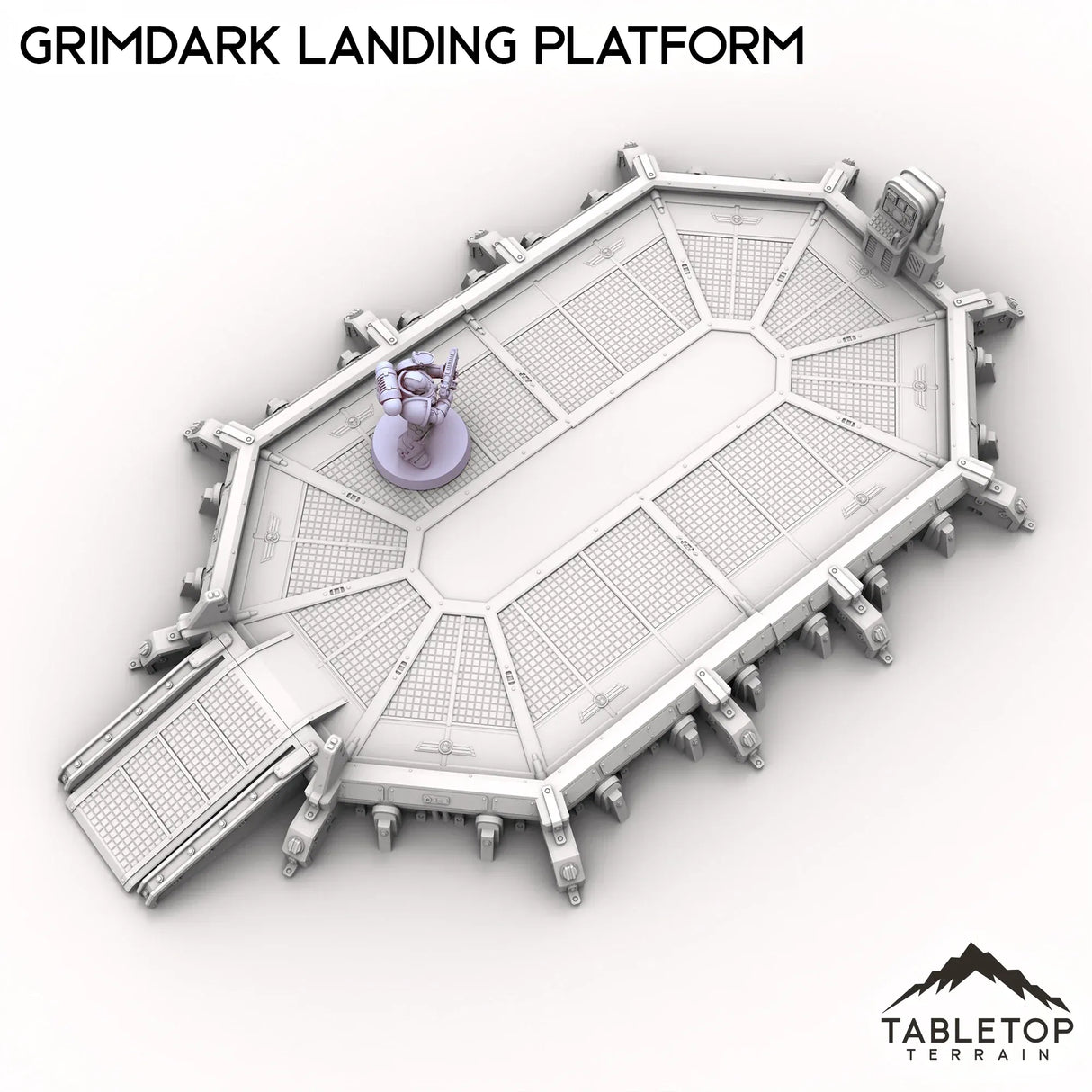 Tabletop Terrain Building Grimdark Landing Platform