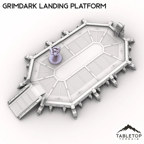 Tabletop Terrain Building Grimdark Landing Platform