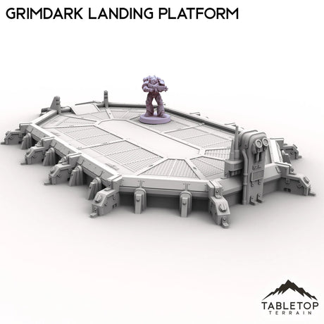 Tabletop Terrain Building Grimdark Landing Platform