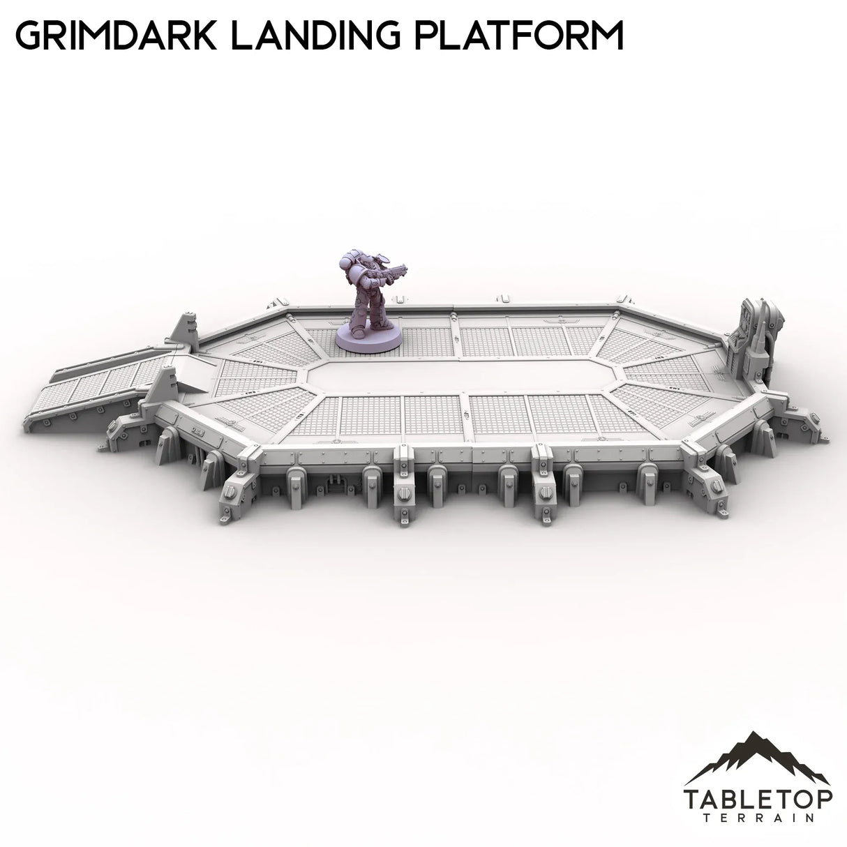 Tabletop Terrain Building Grimdark Landing Platform