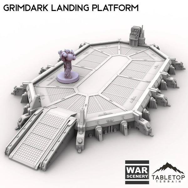 Tabletop Terrain Building Grimdark Landing Platform