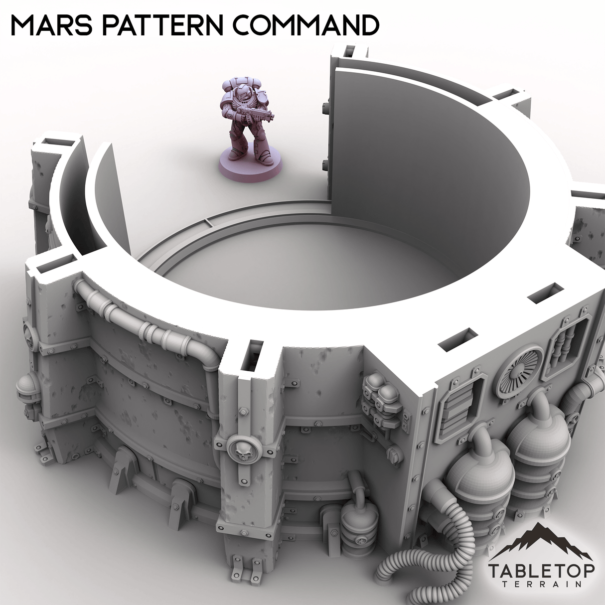 Tabletop Terrain Building Grimdark Mars Pattern Command Bunker