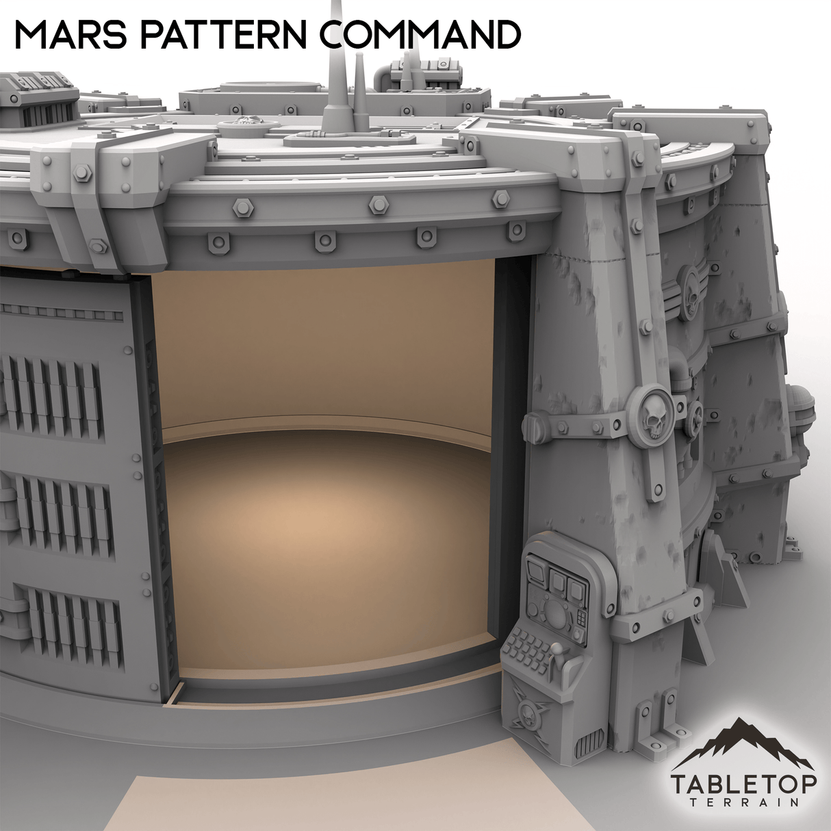 Tabletop Terrain Building Grimdark Mars Pattern Command Bunker