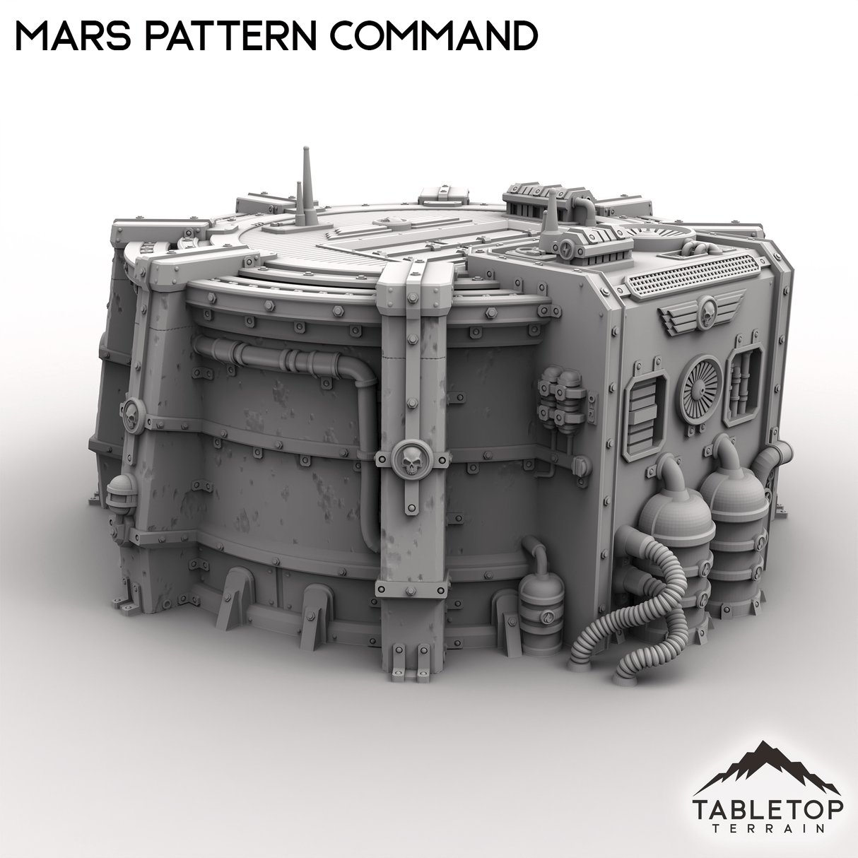 Tabletop Terrain Building Grimdark Mars Pattern Command Bunker