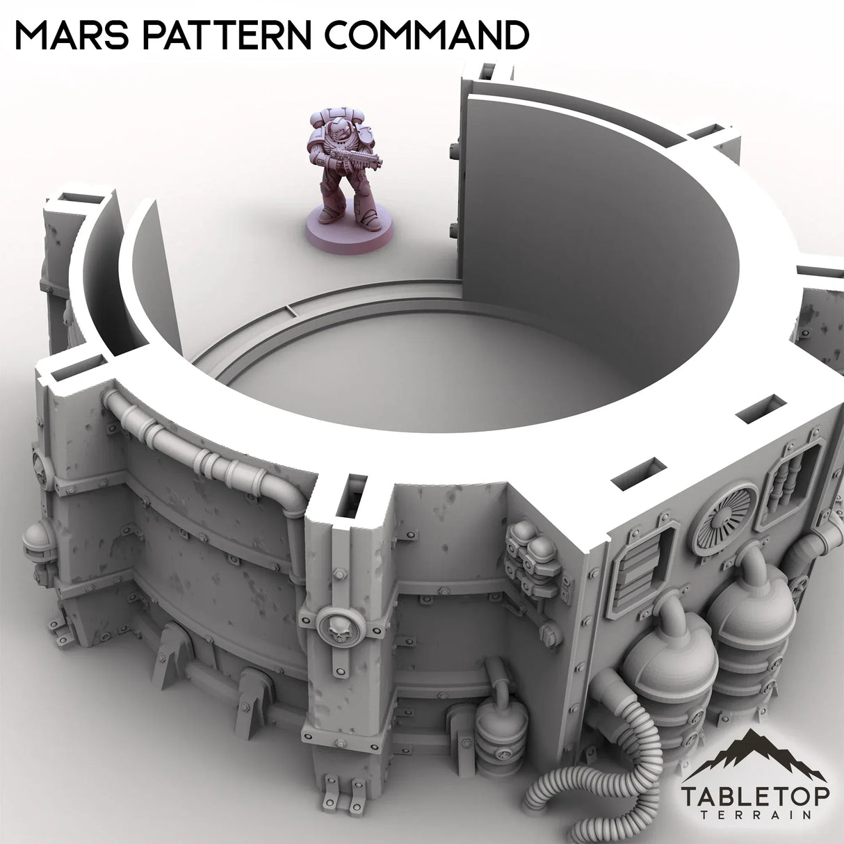 Tabletop Terrain Building Grimdark Mars Pattern Command Bunker