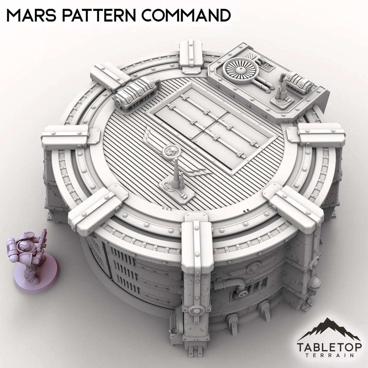 Tabletop Terrain Building Grimdark Mars Pattern Command Bunker
