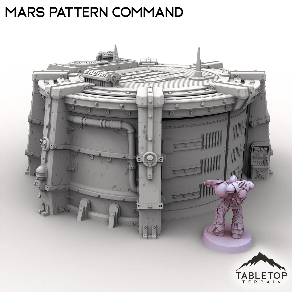 Tabletop Terrain Building Grimdark Mars Pattern Command Bunker